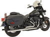 Bassani Manufacturing Exhaust Systems Bassani Chrome Dual Exhaust Mufflers System Straight Pipes Harley 18+ FLHC FLDE