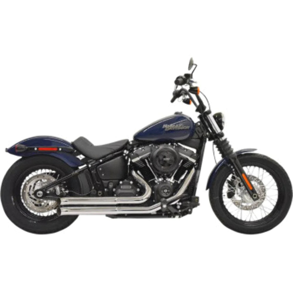 Bassani Manufacturing Exhaust Systems Bassani Chrome Pro Street Turnout Exhaust Step Pipes Headers Harley Softail M8