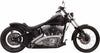 Bassani Manufacturing Exhaust Systems Bassani Chrome Radial Sweepers Exhaust Pipes w/ Heat Shields Harley Softail Dyna