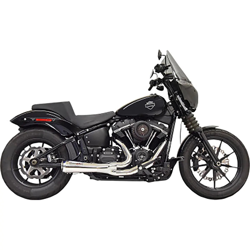 Bassani Manufacturing Exhaust Systems Bassani Chrome Ripper Road Rage 2 Into 1 Exhaust System Pipes Harley Softail 18+