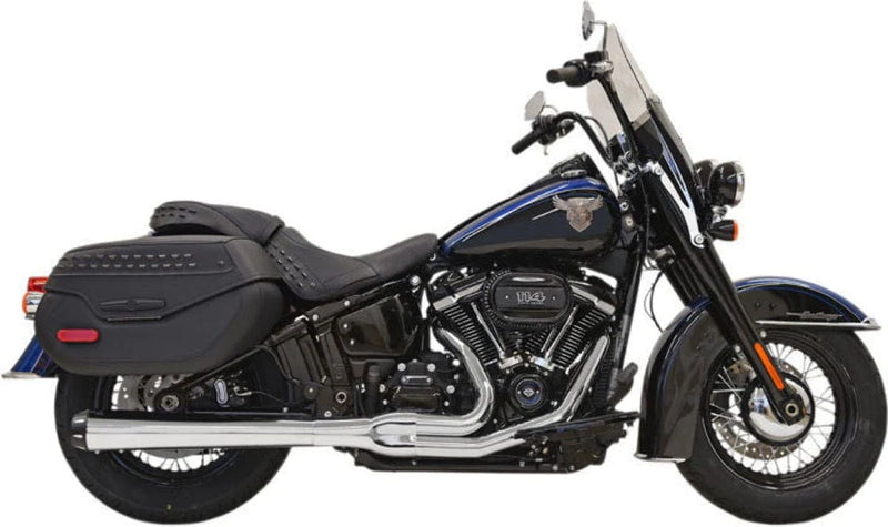 Bassani Manufacturing Exhaust Systems Bassani Chrome Road Rage 2 Into 1 Exhaust Header Pipes System Harley Softail M8