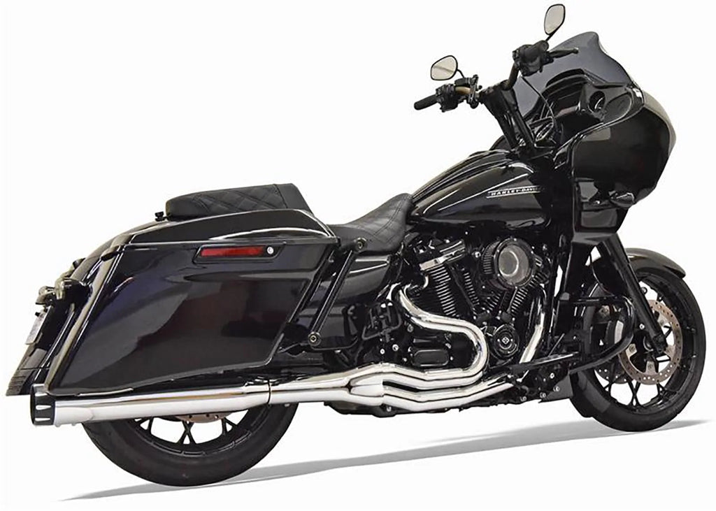 Bassani Manufacturing Exhaust Systems Bassani Road Rage 2-1 Chrome HP Performance Exhaust Pipes Harley Touring M8 17+