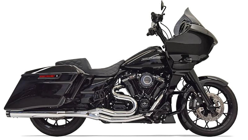 Bassani Manufacturing Exhaust Systems Bassani Road Rage 2-1 Chrome HP Performance Exhaust Pipes Harley Touring M8 17+