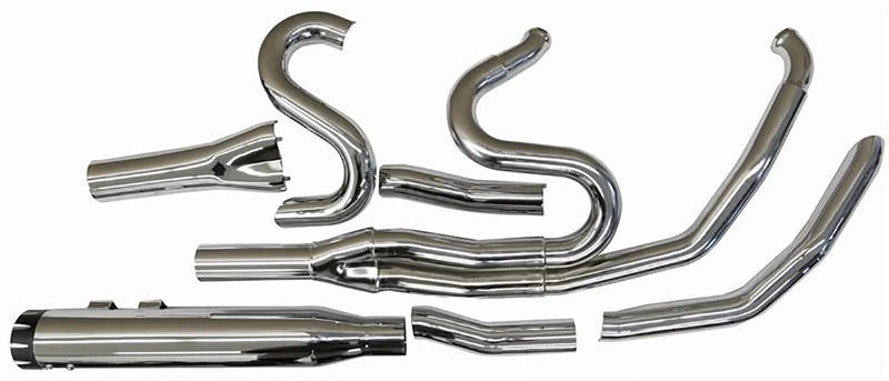 Bassani Manufacturing Exhaust Systems Bassani Road Rage 2-1 Chrome HP Performance Exhaust Pipes Harley Touring M8 17+