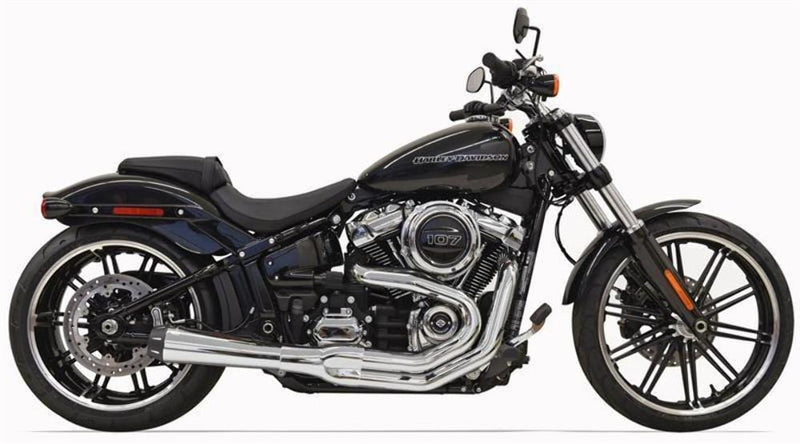 Bassani Manufacturing Exhaust Systems Bassani Road Rage 2 Into 1 Chrome Exhaust Pipe M8 Fatboy Breakout Harley Softail