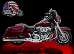 Bassani Manufacturing Exhaust Systems Bassani Road Rage 2 into 1 II B4M Exhaust Pipe System 4" Chrome Harley Touring