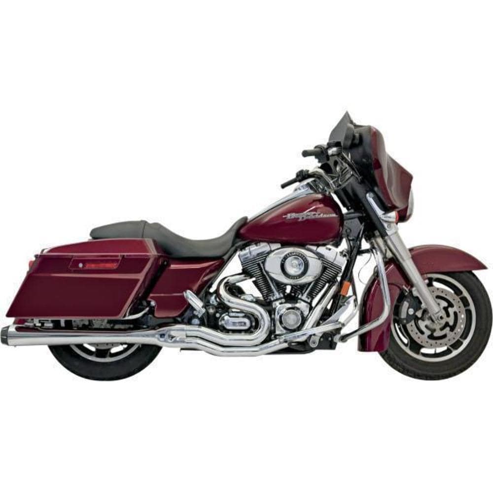 Bassani Manufacturing Exhaust Systems Bassani Road Rage 2 Mega Power 2 into 1 Exhaust Pipe Chrome Harley Touring 95-16
