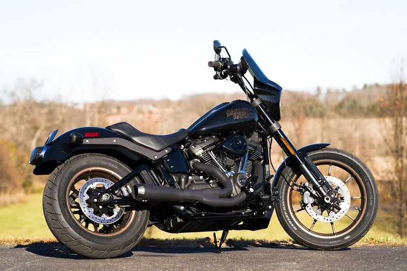 Bassani Manufacturing Exhaust Systems Bassani Road Rage 3 Megaphone 2 Into 1 Black Exhaust Pipe 18+ Harley Softail M8