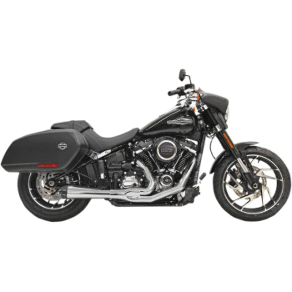Bassani Manufacturing Exhaust Systems Bassani Road Rage 3 Megaphone 2 Into 1 Chrome Exhaust Pipe 18+ Harley Softail M8