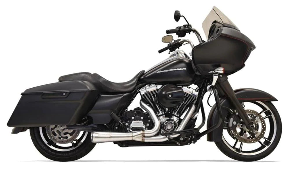 Bassani Manufacturing Exhaust Systems Bassani Stainless Steel Road Rage 2 - 1 Short Exhaust Pipe 95-16 Harley Touring