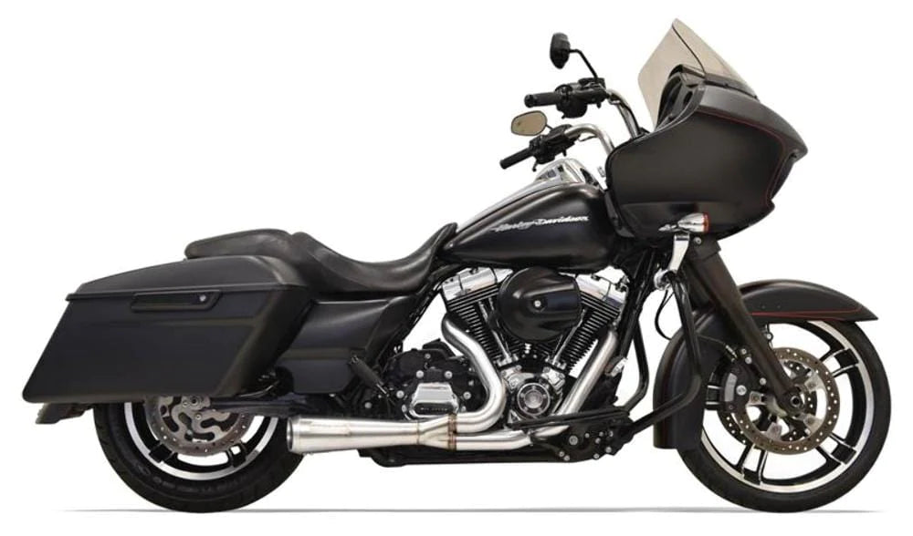 Bassani Manufacturing Exhaust Systems Bassani Stainless Steel Road Rage 2 into 1 Short Exhaust Pipe 17+ Harley Touring