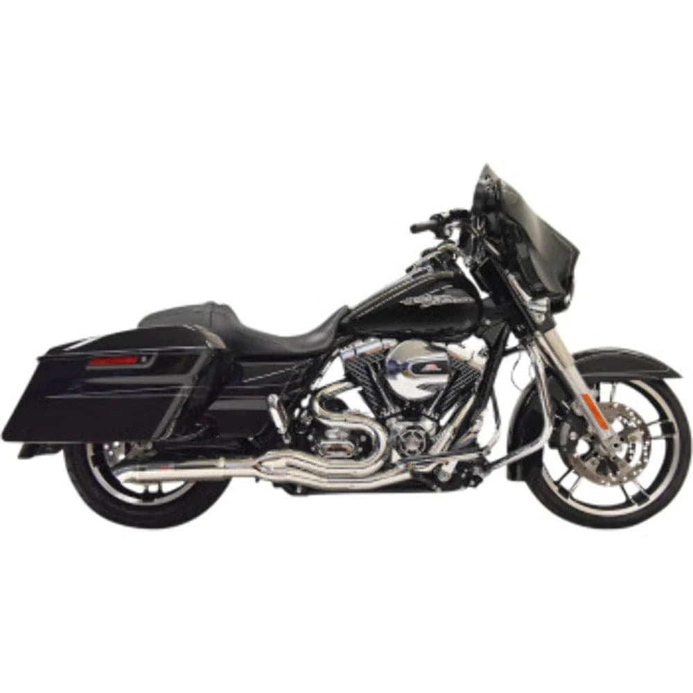 Bassani Manufacturing Exhaust Systems Chrome Bassani 2 into 1 Road Rage Hot Rod Turnout Exhaust System Harley Touring