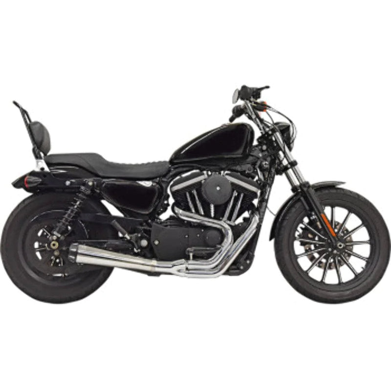 Bassani Manufacturing Exhaust Systems Chrome Bassani 2 into 1 Road Rage II Exhaust Pipe System Harley Sportster XL 04+