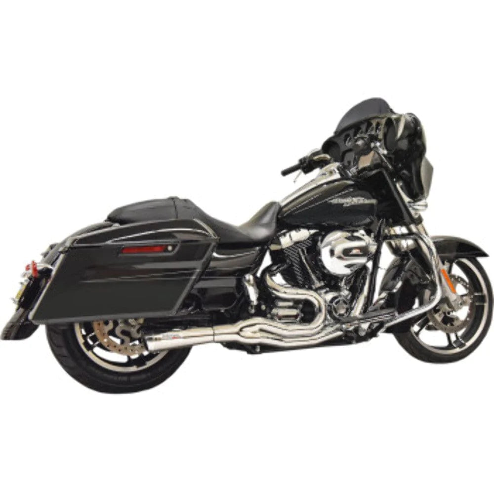 Bassani Manufacturing Exhaust Systems Chrome Bassani 2 into 1 Road Rage II Mid Length Exhaust System 07-16 Bagger