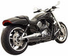 Bassani Manufacturing Exhaust Systems New Bassani Black Road Rage B1 II Power 2 into 1 Exhaust Pipe System Harley VRod