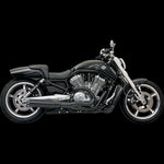 Bassani Manufacturing Exhaust Systems New Bassani Black Road Rage B1 II Power 2 into 1 Exhaust Pipe System Harley VRod