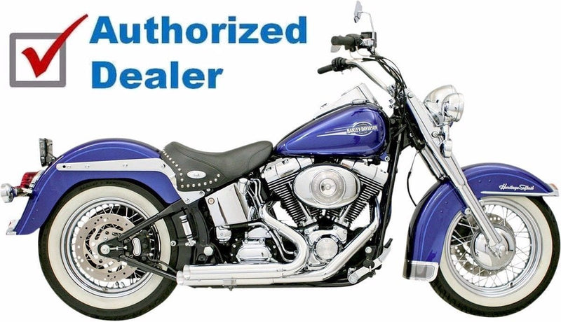 Bassani Manufacturing Exhaust Systems New Bassani Pro-Street Chrome Slash Cut Full Exhaust System Pipes Harley Softail