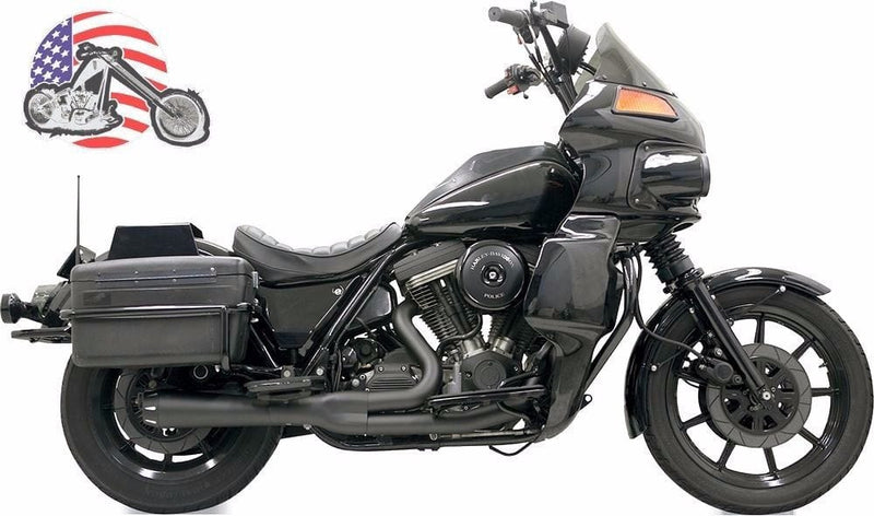 Bassani Manufacturing Other Exhaust Parts Black Bassani 2 into 1 Road Rage Exhaust Pipe FXR Floorboards or Mid Controls