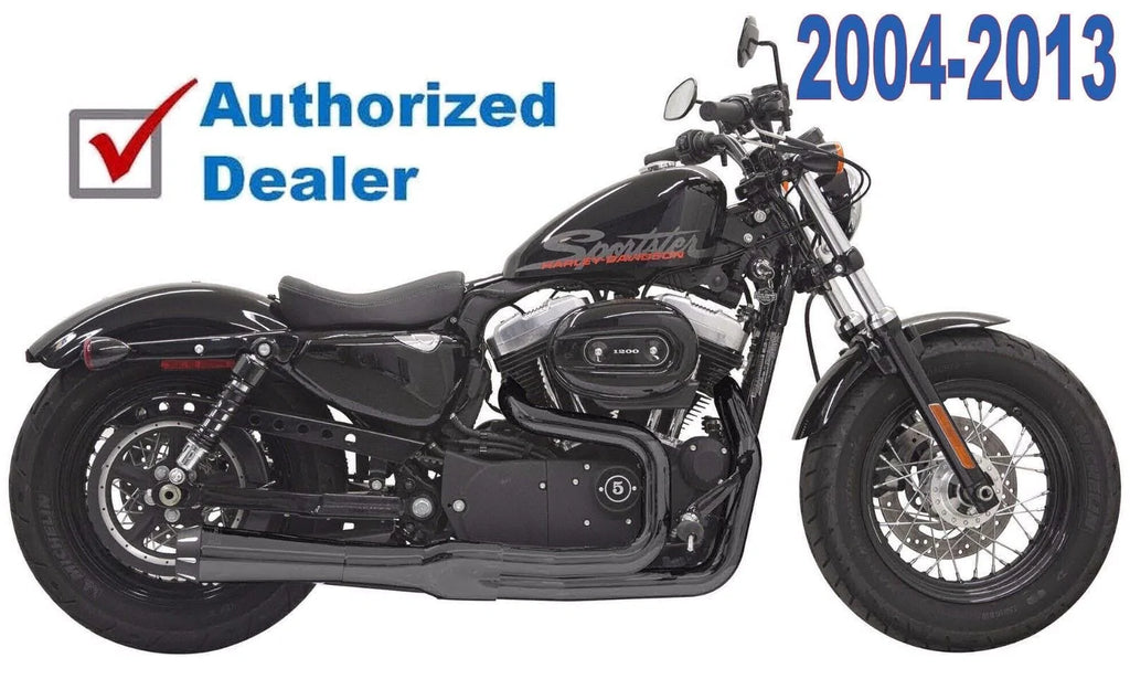 Bassani Manufacturing Other Exhaust Parts Black Bassani Mega Power 2 into 1 Road Rage II Exhaust Pipe Short Sportster XL