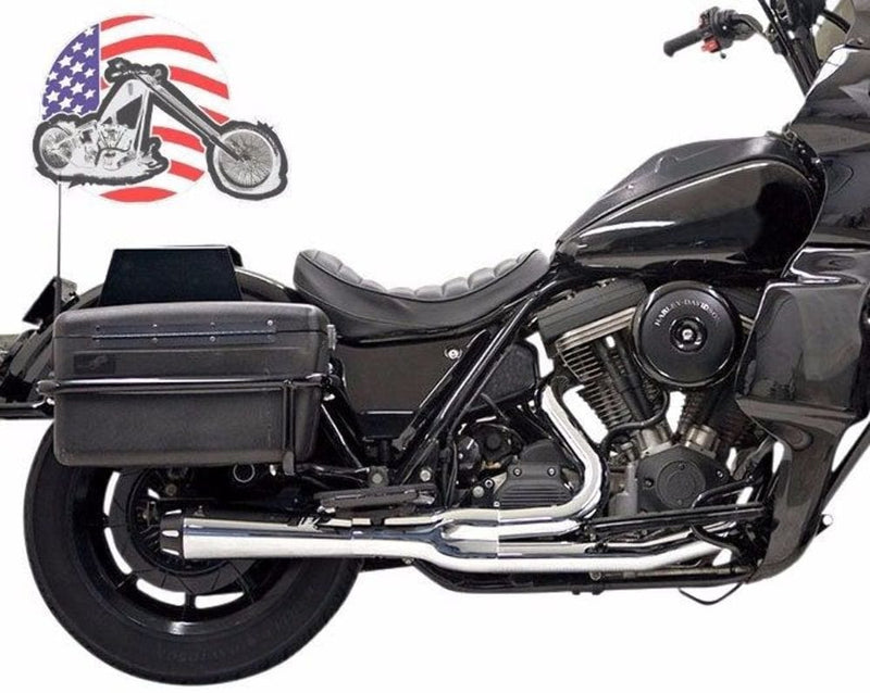 Bassani Manufacturing Other Exhaust Parts Chrome Bassani 2 into 1 Road Rage Exhaust Pipe FXR Floorboards or Mid Controls