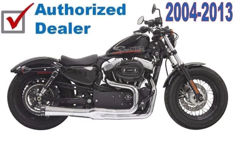 Bassani Manufacturing Other Exhaust Parts Chrome Bassani Mega Power 2 into 1 Road Rage II Exhaust Pipe Short Sportster XL