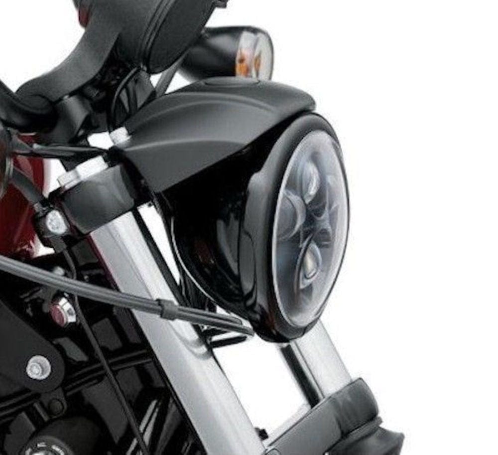 Biker's Choice Bulbs, LEDs & HIDs Gloss Black 5.75" Replacement Headlight Trim Ring Harley Dyna Sportster Softail