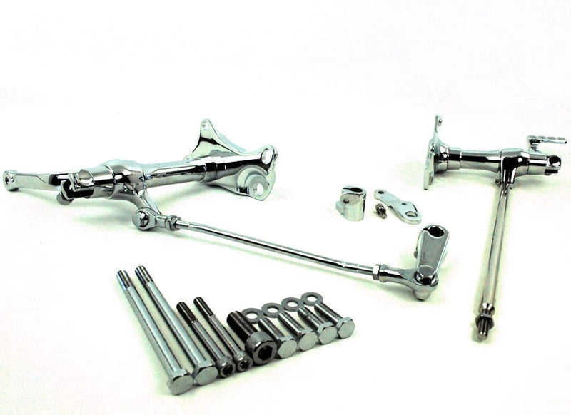 Biker's Choice Foot Pegs & Pedal Pads Best Fit Deluxe Chrome Forward Control Kit Controls 91-03 Harley Sportster XL