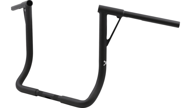 Burly Brand Burly Louie B 1-1/4" Ape Handlebars 16" Black Harley Notched Slotted Drilled