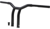 Burly Brand Burly Raked 10" Black Powdercoat Dominator Handlebars Throttle-By-Wire Harley