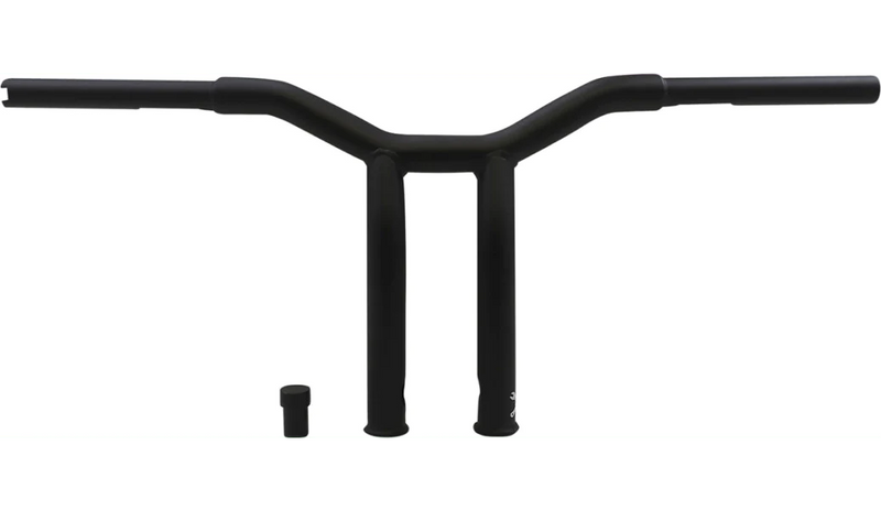 Burly Brand Burly Raked 10" Matte Black Dominator Handlebars Throttle-By-Wire Harley