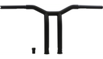 Burly Brand Burly Raked 12" Matte Black Dominator Handlebars Throttle-By-Wire Harley