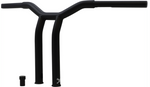 Burly Brand Burly Raked 12" Matte Black Dominator Handlebars Throttle-By-Wire Harley