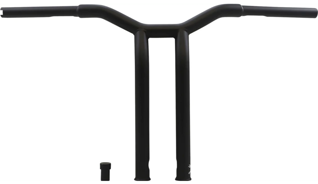 Burly Brand Burly Raked 14" Matte Black Dominator Handlebars Throttle-By-Wire Harley