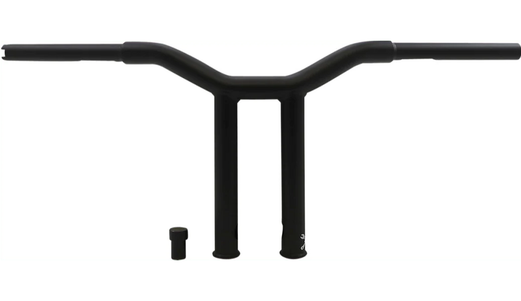 Burly Brand Burly Straight 10" Matte Black Dominator Handlebars Throttle-By-Wire Harley