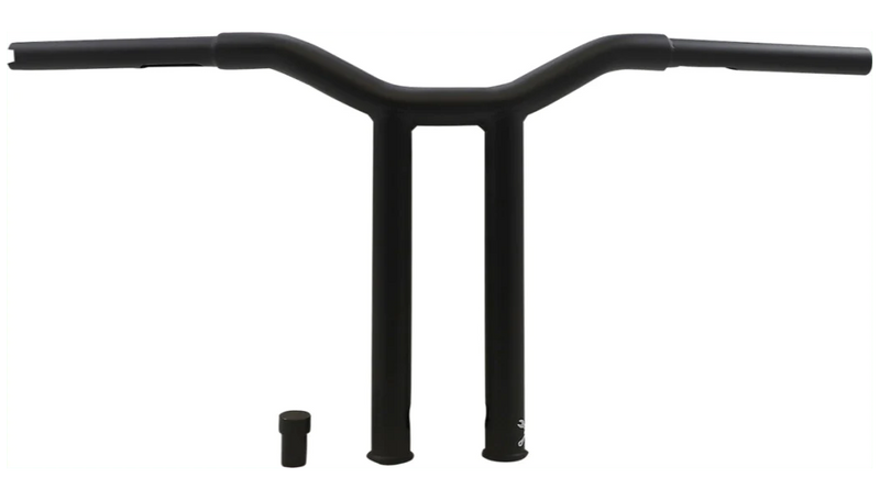 Burly Brand Burly Straight 12" Matte Black Dominator Handlebars Throttle-By-Wire Harley