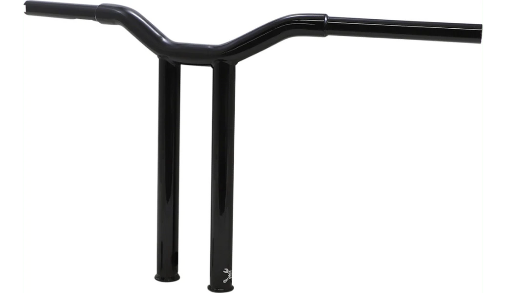 Burly Brand Burly Straight 14" Black Powdercoat Dominator Handlebars Throttle-By-Wire Harley