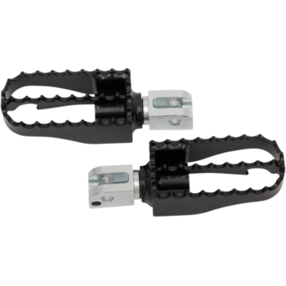 Burly Brand Foot Pegs & Pedal Pads Burly Brand Black MX Style Rider Passenger Foot Pegs Footpegs Harley Softail 18+