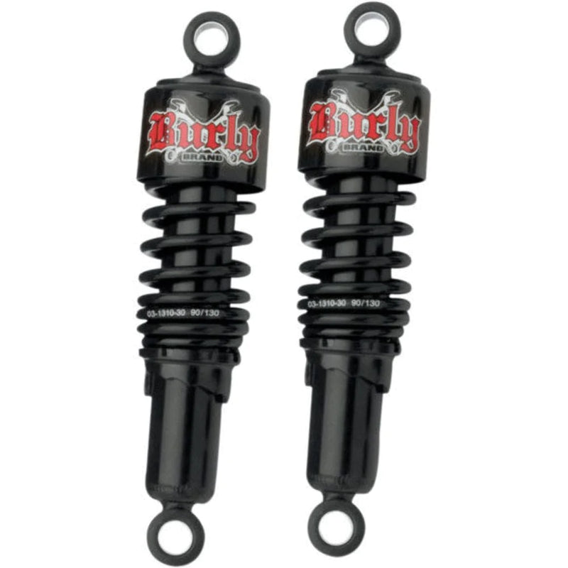 Burly Brand Other Brakes & Suspension Burly Brand Black 10.5" Slammer Lowering Rear Shocks Pair 1991-2017 Harley Dyna