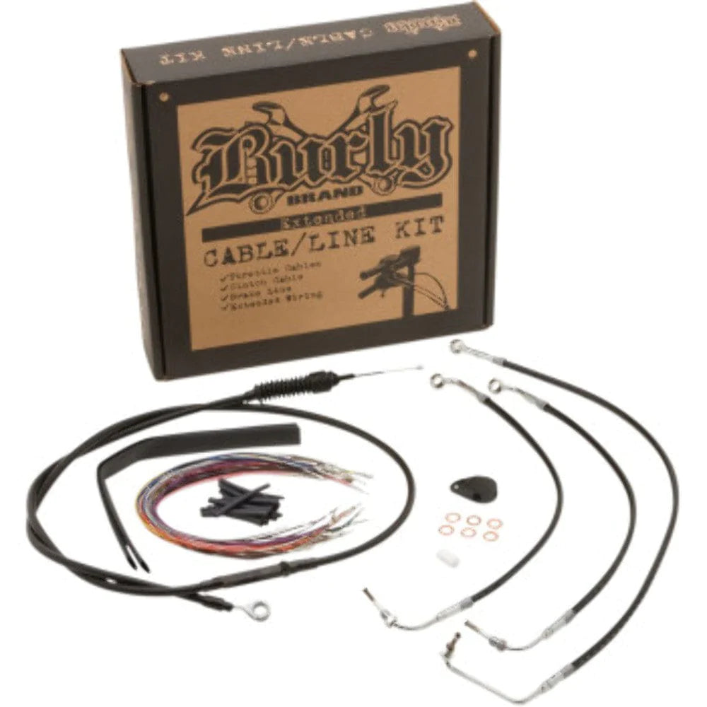 Burly Brand Other Handlebars & Levers Burly 13" Black Handlebar Cable Extension Wiring Kit Touring Bagger Harley 17-20