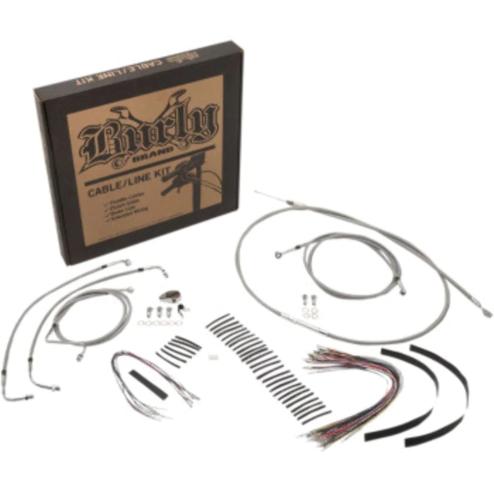 Burly Brand Other Handlebars & Levers Burly 13" Handlebar Cable Extension Wiring Kit Touring Bagger Harley 17-20