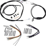 Burly Brand Other Handlebars & Levers Burly 14" Black Vinyl Handlebar Control Cables Complete Kit Softail Harley 00-06