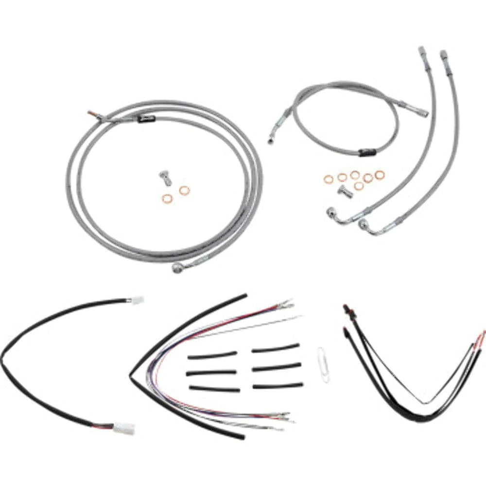 Burly Brand Other Handlebars & Levers Burly 14" Stainless Handlebar Extension Wiring Kit Road Glide Harley 15-16