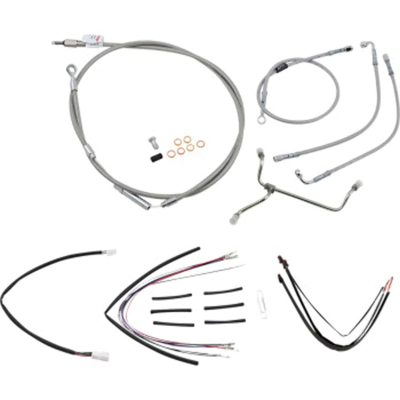 Burly Brand Other Handlebars & Levers Burly 14" Stainless Handlebar Extension Wiring Kit Road King Bagger Harley 14-16