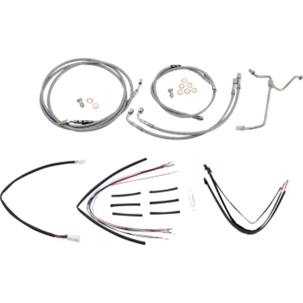 Burly Brand Other Handlebars & Levers Burly 18" Stainless Handlebar Extension Wiring Kit Road Glide Harley 15-16