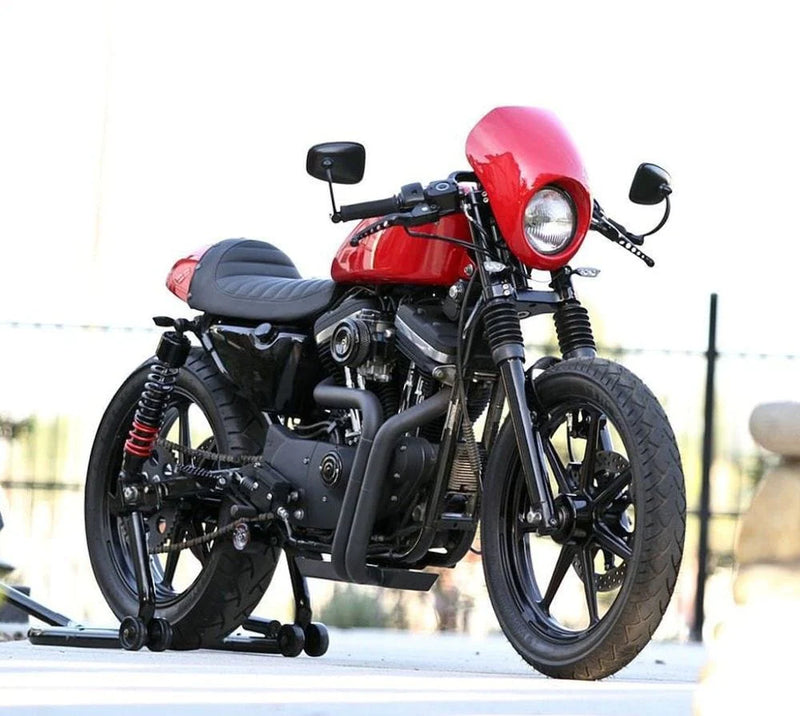 Burly Brand Black Outlaw Club Bike Sport Fairing Windshield Harley 35 –  American Classic Motors