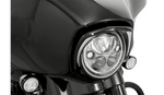 Ciro Ciro Black Fang LED Running Headlight Signal Bezel PlugnPlay 14+ Harley Touring