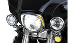 Ciro Ciro Chrome Fang LED Running Headlight Signal Bezel PlugnPlay 14+ Harley Touring