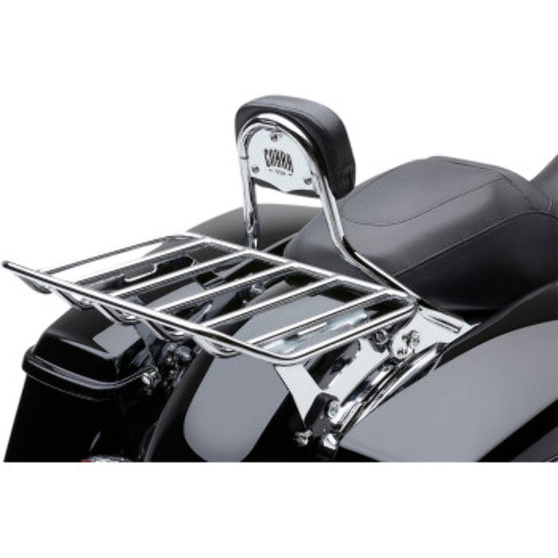 Cobra Backrests & Sissy Bars Cobra Big A$$ Chrome Detachable Luggage Flip Up Rack Harley 97-08 Touring Bagger