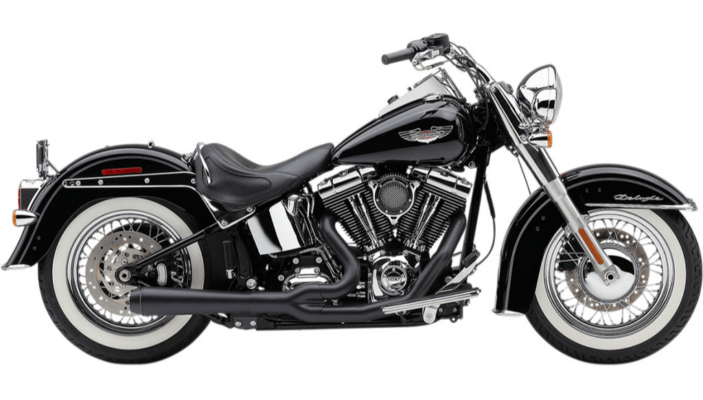 Cobra Cobra El Diablo 2:1 Exhaust Header Pipe Black 4" Megaphone Harley Softail 12-17