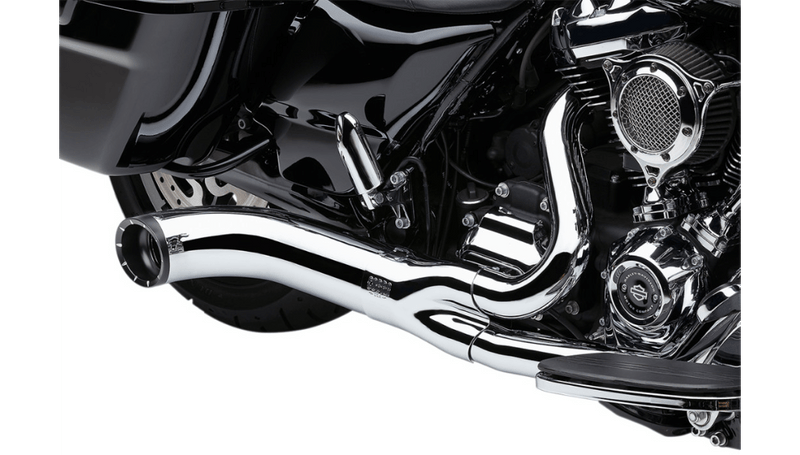 Cobra Cobra Turn Out 2 into 1 Exhaust Header Chrome Heat Shield 4" Harley Touring 17+